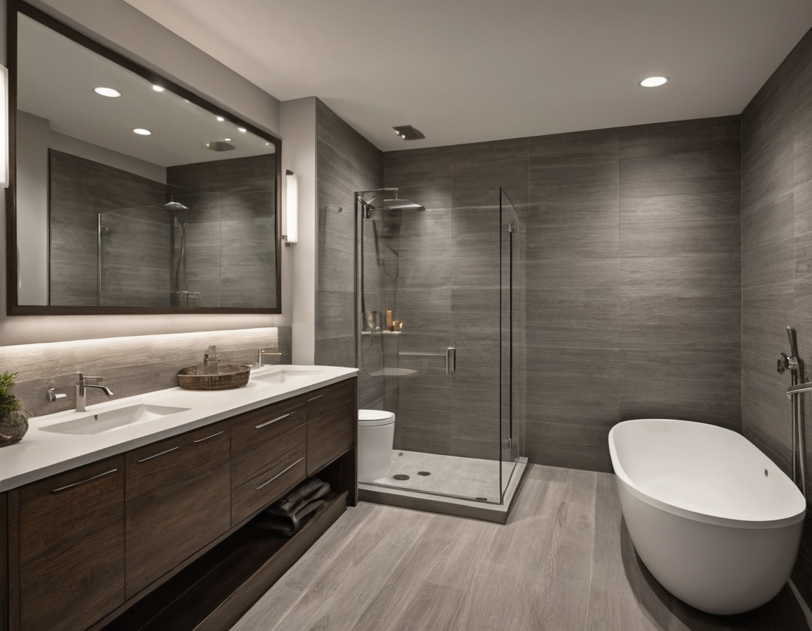 Luxury interior image showing A bathroom remodel scope of work should make exclusions and responsibilities visible